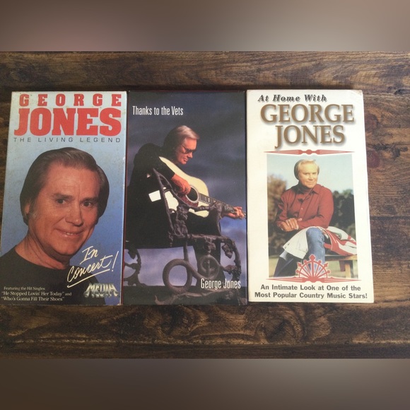 Other | Lot Of 3 George Jones Vhs Tapes | Poshmark